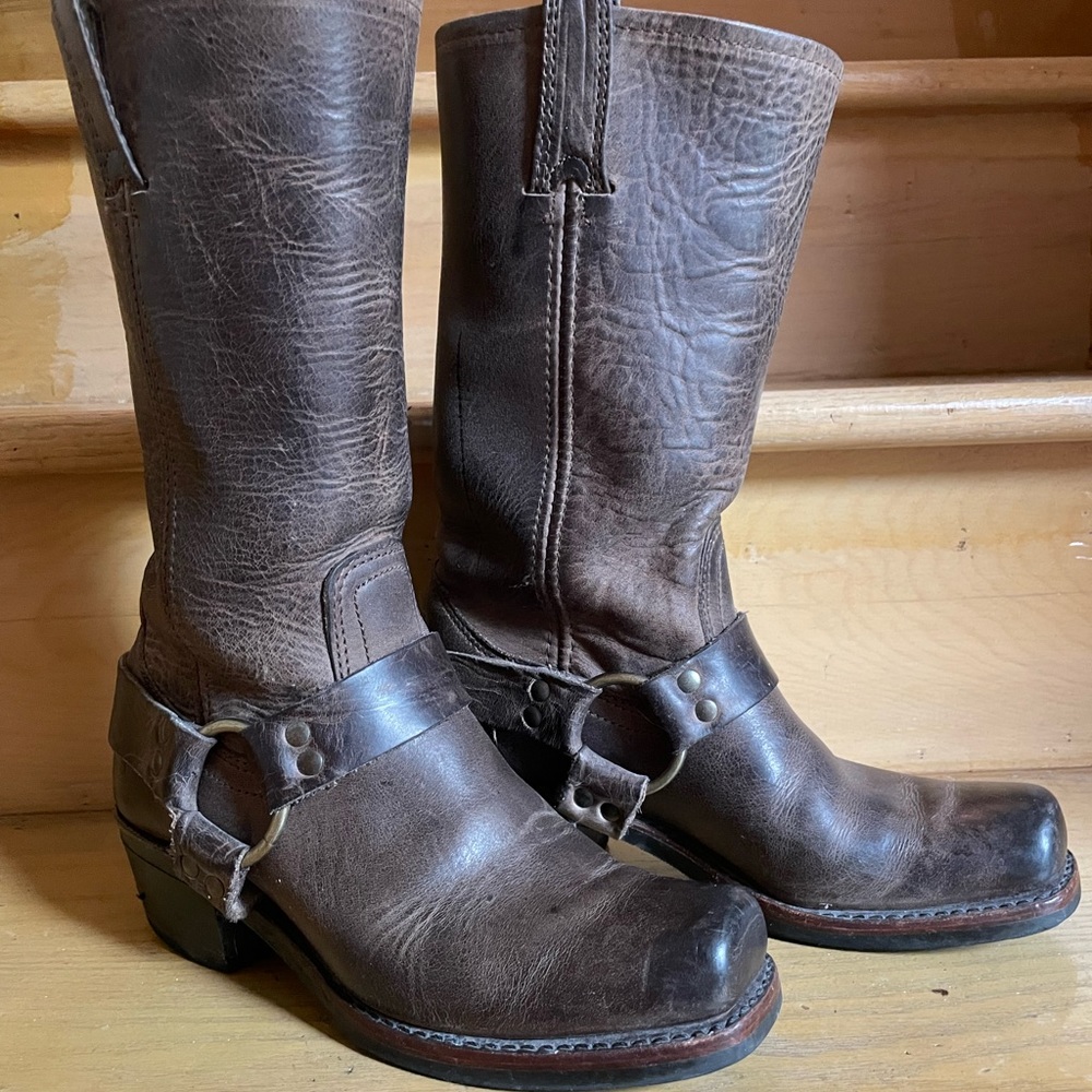 Frye 12R Harness Boots Brown size 7